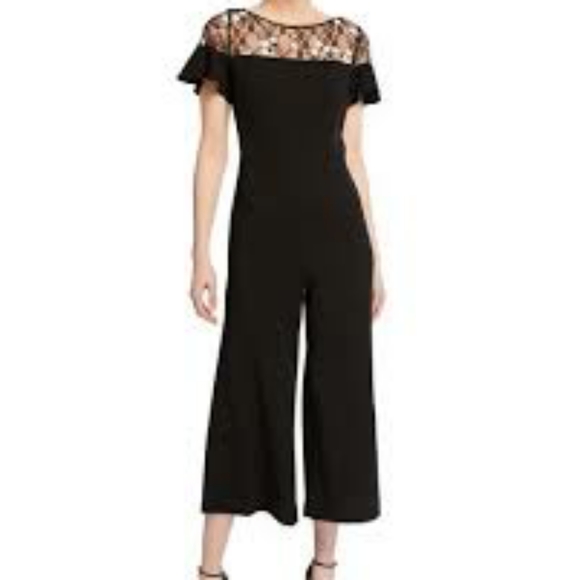Karl Lagerfeld Dresses & Skirts - Karl Lagerfeld Floral Lace Applique Jumpsuit